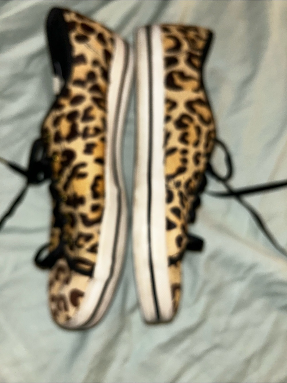 Lightly Worn Keds by Kate Spade Leopard print Ponyhair sneakers - Picture 3 of 7